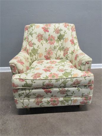 Vintage Floral Side/Occasional Chair