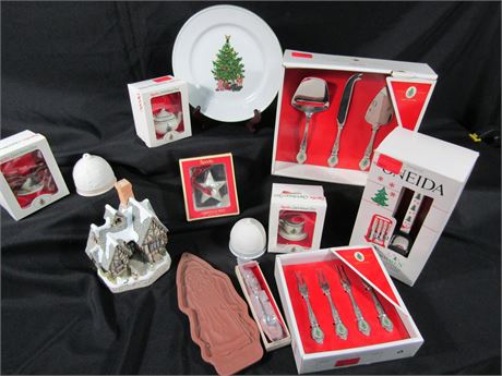 New Christmas Silverware Collection, Oneida spoons, Forks and Much More !