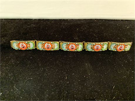 Gorgeous Vintage  MOSAIC MILLEFIORI Bracelet