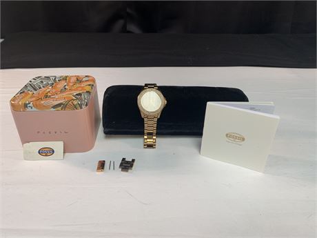Fossil Women’s Watch Rose Colored Stainless Steel