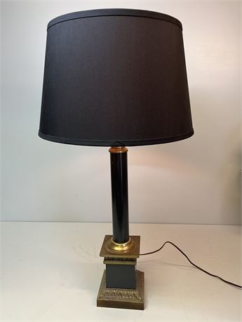 Neoclassical/Ionic Column /Table Lamp/Shade