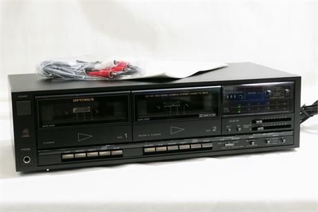 OPTIMUS SCT 85, 4 Track High-Speed Dubbing Dolby Stereo Dual-CaAssette Tape Deck