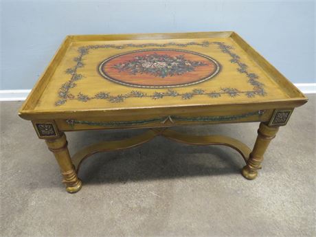 French Tole Coffee Table