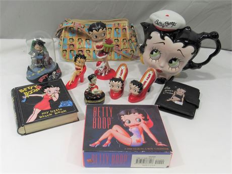 10 Piece Betty Boop Collectibles Lot