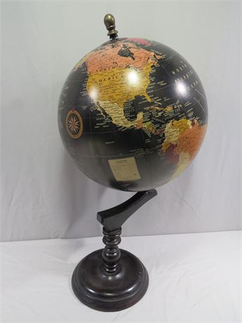 12-inch World Globe w/Pedestal Stand