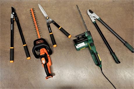 Garden Line Oregon Double Guard 91 Electric Chain Saw and More Tools