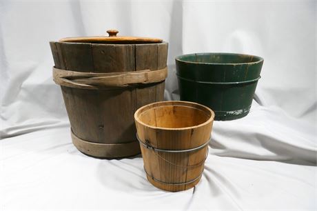 Primitive Bucket, ARMOUR Lid, & Pail Lot