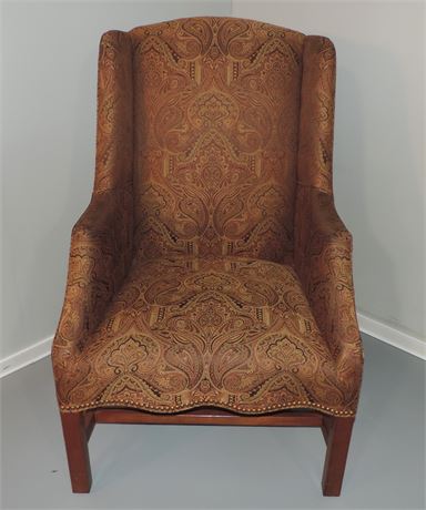 Traditional Style Wing Back Chair