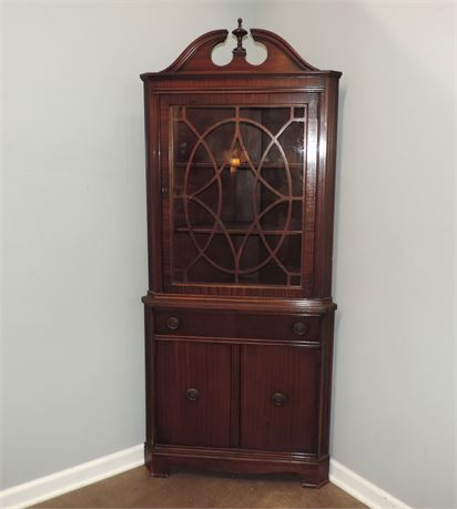 Solid Wood Corner Curio Cabinet