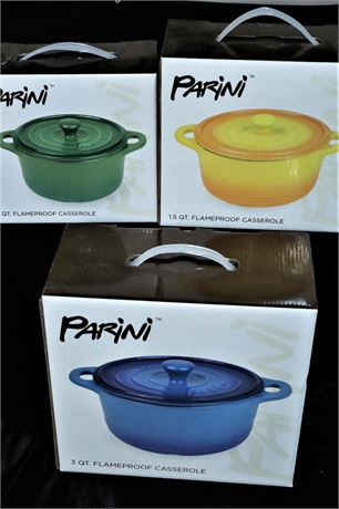 Parini Colorful Casserole Collection of pans