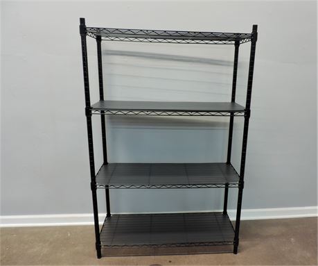 Metal Utility Shelving Unit with Four Shelves