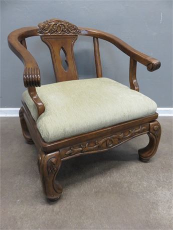 Oriental Chinese Chinoiserie Ming Style Accent Chair by Schnadig