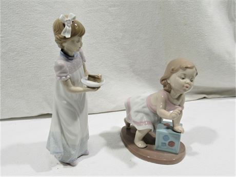2 Lladro Figurines - My First Steps and Happy Birthday