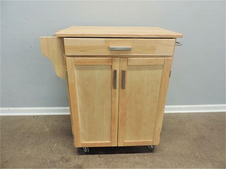 Solid Wood Kitchen Cart