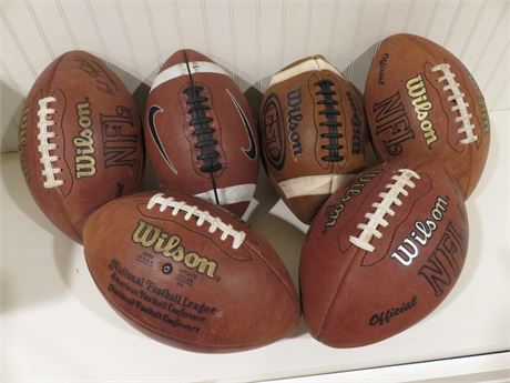 Assorted Official Size Footballs