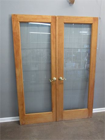 Beveled Glass French Doors