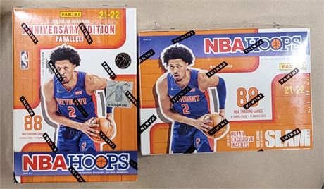 2021-22 NBA HOOPS Trading Card Factory Sealed Blasters Boxes