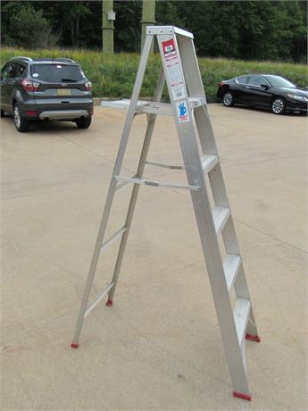 Werner Saf-T-Master #356 6' Aluminum Step Ladder