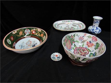 5 Piece Oriental/Asian Pottery Lot