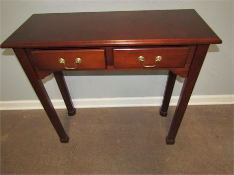 2 Drawer Wood Accent Table