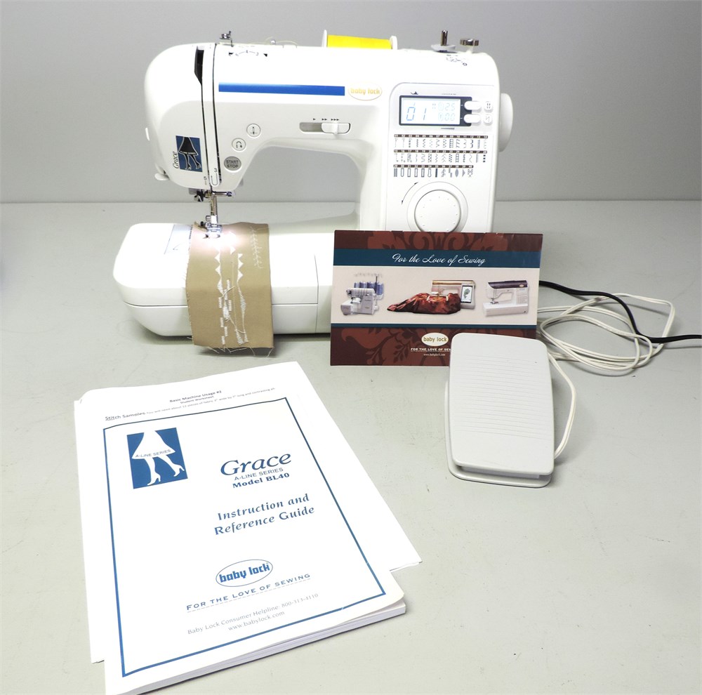 Transitional Design Online Auctions BABY LOCK Grace 100 Series Sewing