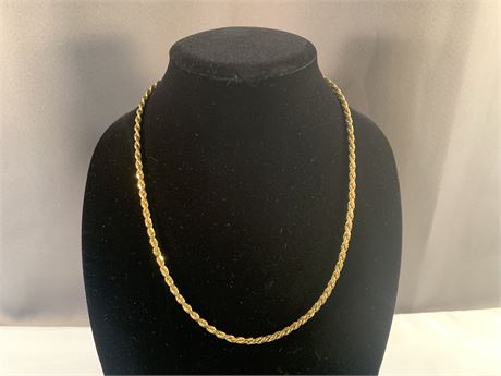 14KT Yellow Gold Rope Necklace