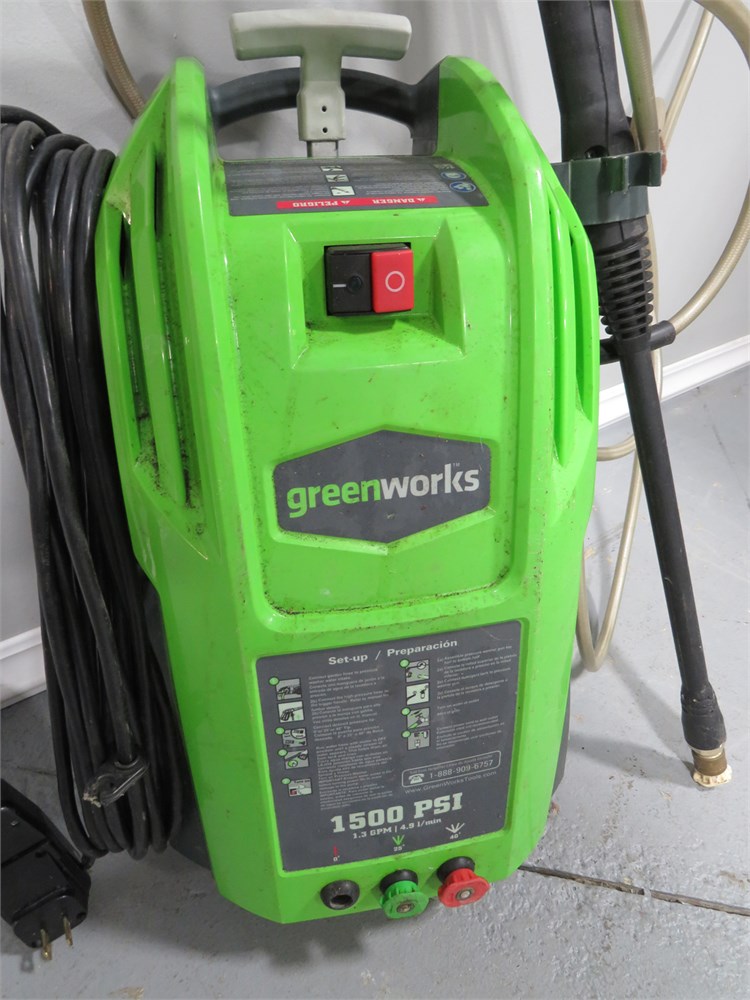 Greenworks 1500 psi 1.3 deals gpm electric pressure washer