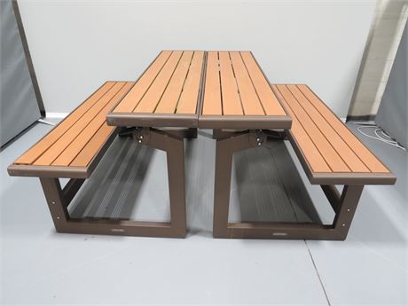 LIFETIME Convertible Picnic Table Bench Set