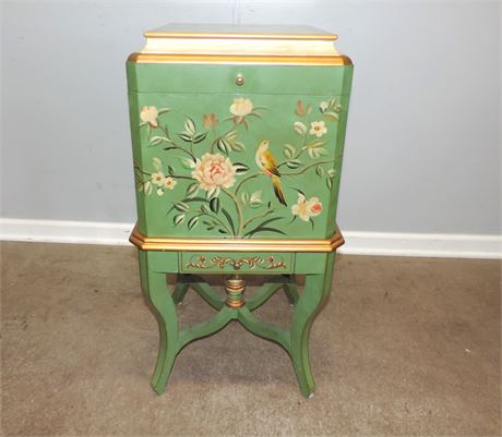 Asian Style Painted File Cabinet