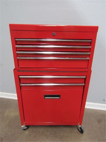 Two Piece Tool Box Cabinet