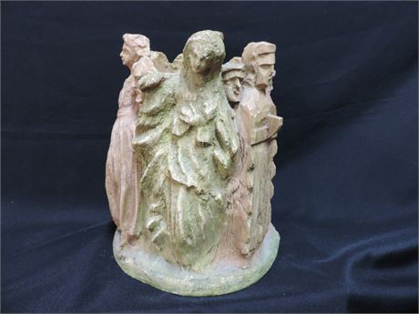 Signed Hayes Parker Religious Resin Sculpture
