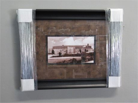 New - Framed and Double Matted Artwork - Cleveland Browns Municipal Stadium