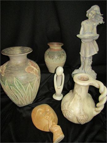 Ceramic Pottery Vases, Figurines and Wall Art
