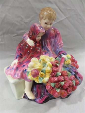 ROYAL DOULTON Flower Sellers Children Figurine