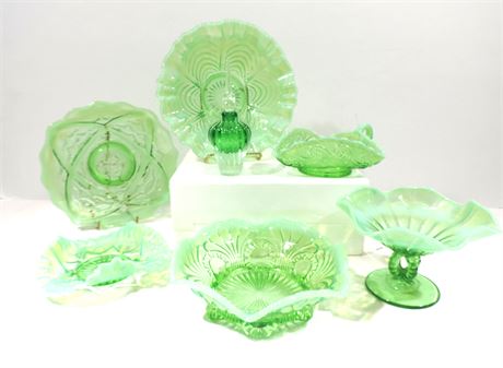 DUGAN / JEFFERSON Green Glass