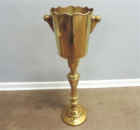 Brass Standing Champagne Bucket