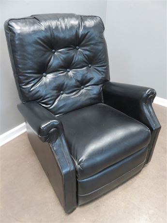 Mid-Century Faux Leather Recliner