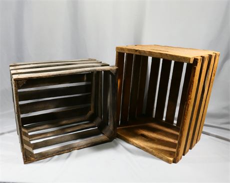 Primitive & Vintage Wood Slat Crates