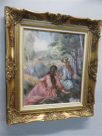 PIERRE AUGUSTE RENOIR "In The Meadow" Replica Canvas Painting