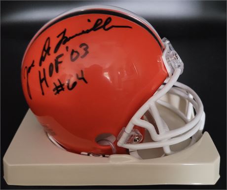 Joe DeLamielleure Cleveland Browns Signed & Inscribed HOF Mini Helmet