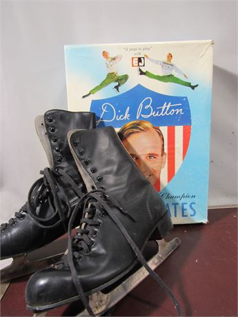 Dick Button Skates with Original Box