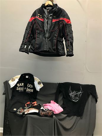 Woman’s Harley Davidson and Olympia Motorcycle Clothing