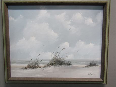 Rex Duggar Original Beach Scene Landscape Painting