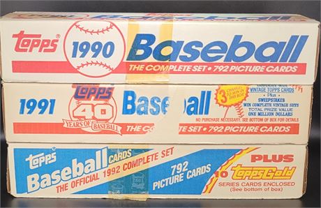 Factory Sealed Topps Baseball Complete Sets