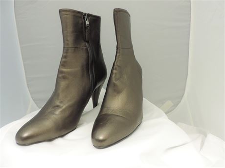 PRADA Bronze Color Ankle Boots