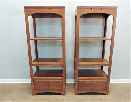 Peters Revington Pair of Solid Wood Bookcases