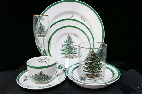 Spode Dinner Ware "Christmas Tree" Collection and Accessories