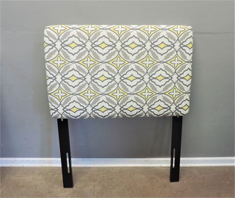 Twin Size Padded Upholstered Headboard with Metal Base