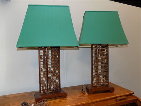 Chinese Abacus Table Lamps
