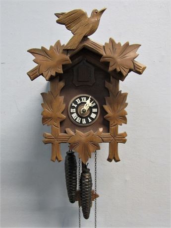 Small Wood Cuckoo Clock - Regula, West Germany
